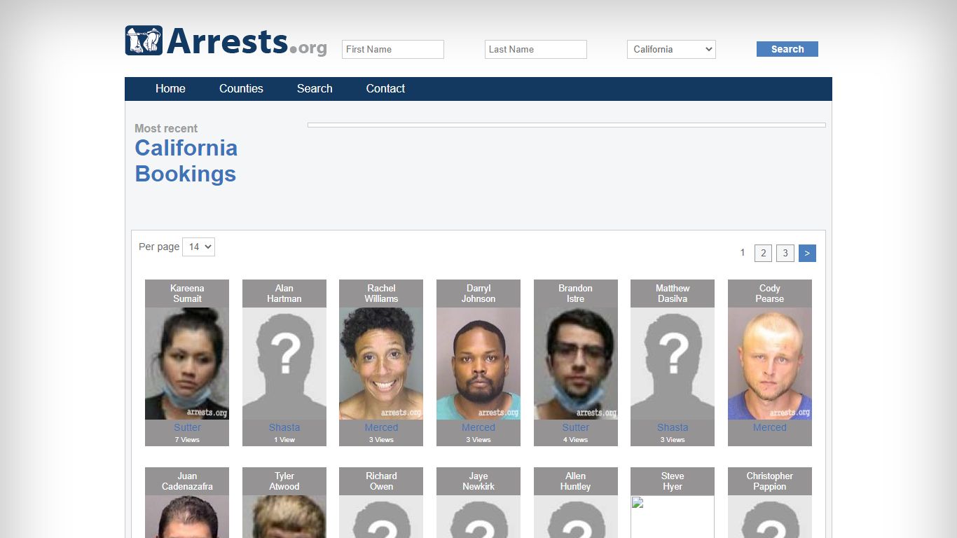 California Arrests and Inmate Search